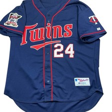 Vintage MLB Minnesota Minnesota Twins LECROY #24 40th anniversary jersey USA 2XL