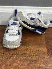 Nike Air Max 90 royal blue crib shoes soft sole sneakers baby toddler size 3C