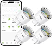 GHome Smart Wlan Steckdose, Kleinste Smart Home Steckdose Mit Strommessung, App-
