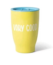 Stainless Steel Wine Drink Tumbler 12 oz Yellow Tabitha Brown for Target