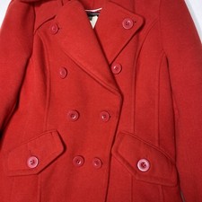 Red Peacoat Jacket Size Small Brand New