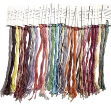SIX STRAND SWEETS LOT of 30 HAND DYED MULTICOLOR EMBROIDERY CROSS STITCH FLOSS
