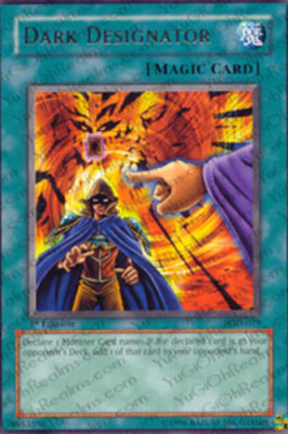 YUGIOH - Dark Designator - PGD-079 - Rare - 1st Edition - NM - FLAT RATE SHIP