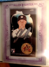 2023 Topps Allen & Ginter X Korey Lee RC Mini Silver Framed Black Auto #11/15