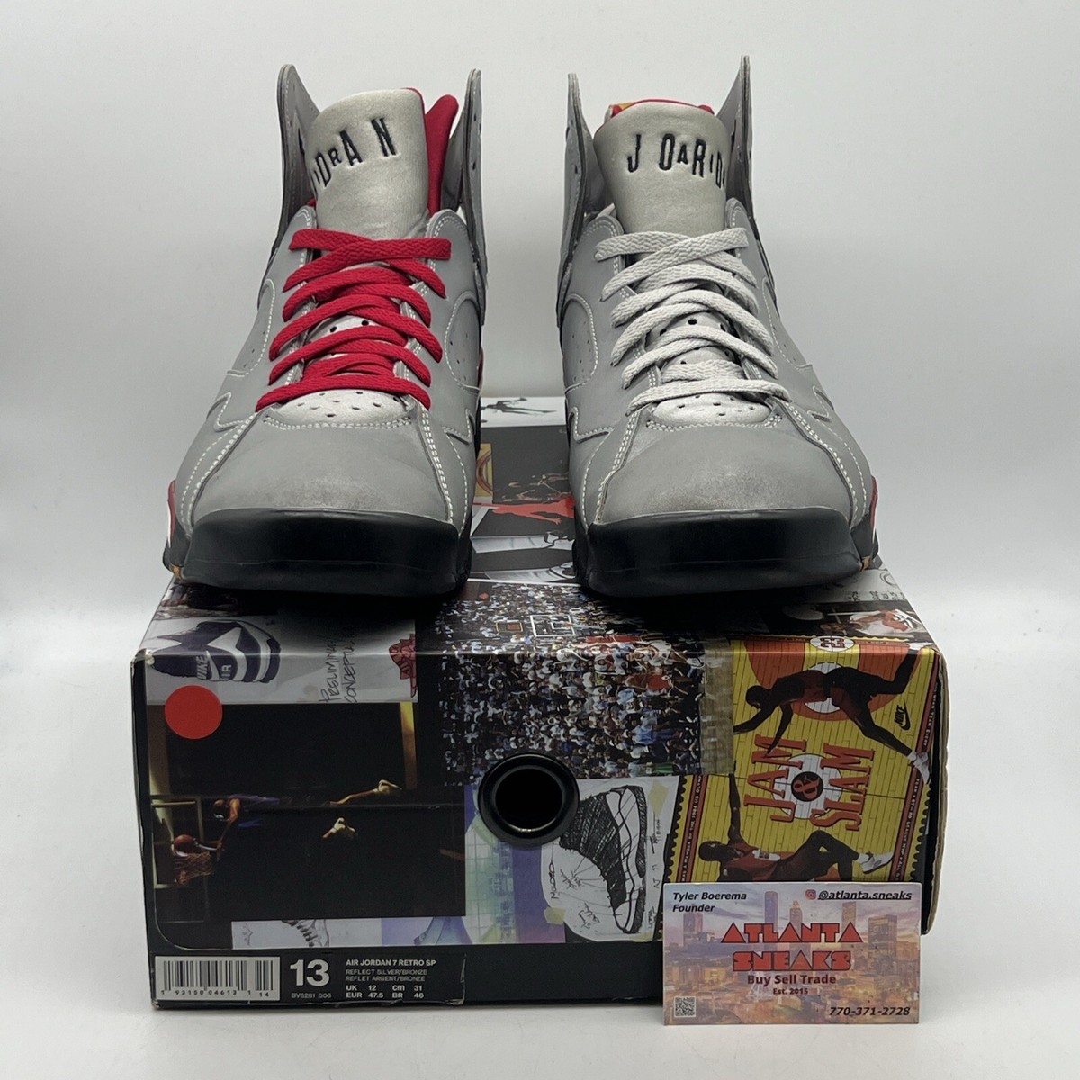 Size 13 - Air Jordan 7 Retro SP Reflections Of A Champion Black 3M 