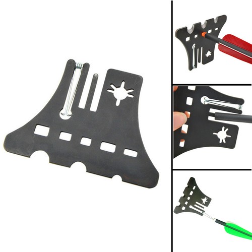 Archery Arrow Multifunctional Nock Puller Shaft Glue Feather Scraper