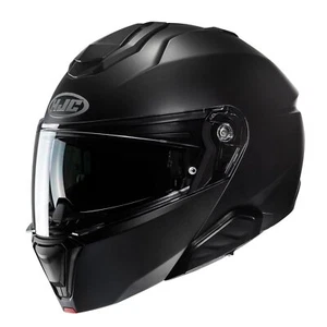 HJC I91 Flip-Front Motorcycle Helmet Modular Plain Matt Black