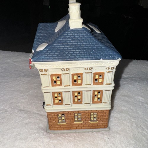 Noma Dickensville Collectibles Porzellan beleuchtete Bibliothek Vintage 1996 - Bild 8 von 18