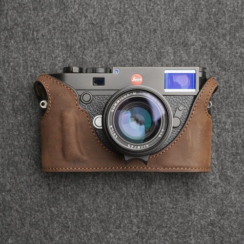 Real Leather Camera Bag Protect Case Cover Grip For Leica M10 M10-P M10P M-D - Picture 26 of 36