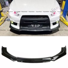 For Mitsubishi Lancer Universal Front Bumper Lip Spoiler Splitter Glossy Black