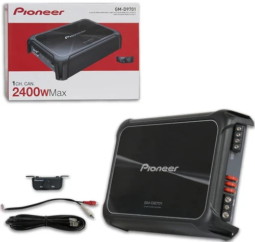 Pioneer GM-D9701 Mono Subwoofer Amplifier 2400w Class-D Amp 1200w RMS & Remote