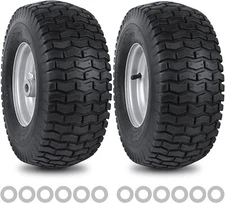 2 Pack 15x6.00-6 Tire and Wheel Assembly Replacement for Lawn Mower Tractor