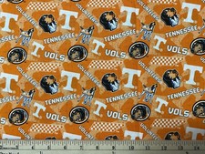 UNIVERSITY OF TENNESSEE VOLUNTEERS, Tone, 1/4 Yard 9 x 42 100 Cotton Fabric