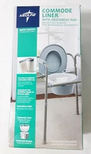 2 Boxes of 12 Portable Commode Bag Liners Absorbent Pad Disposable Potty Liners 