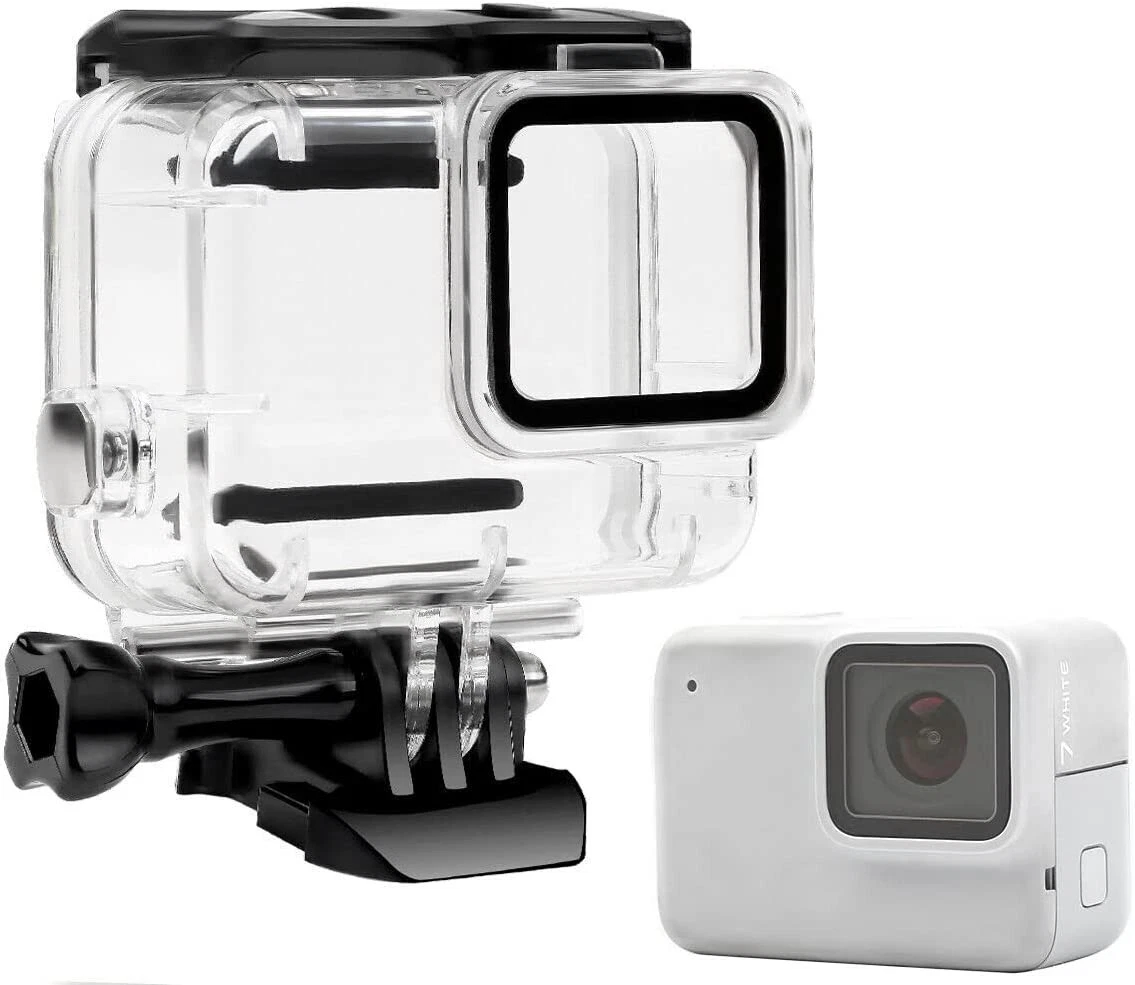 uafhængigt Etableret teori tackle Waterproof Housing Case Diving Protective Cover for Gopro Hero 7  Silver/White UK | eBay