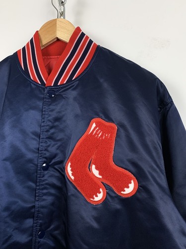 Men's Vintage Starter Red Sox Made In USA Satin Bomber Jacket Size XL - Picture 4 of 21