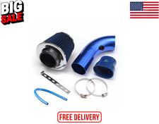 76mm High Flow Cold Air Intake Filter Kit Universal Aluminum Pipe Upgrade