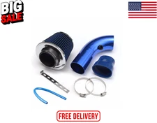 76mm High Flow Cold Air Intake Filter Kit  Universal Aluminum Pipe Upgrade