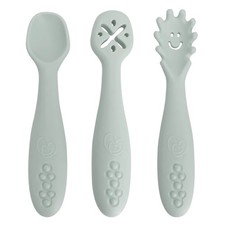 Scoop Mash  Twist Silicone Baby Spoon Set 3 Stage Toddler Utensils Baby Led