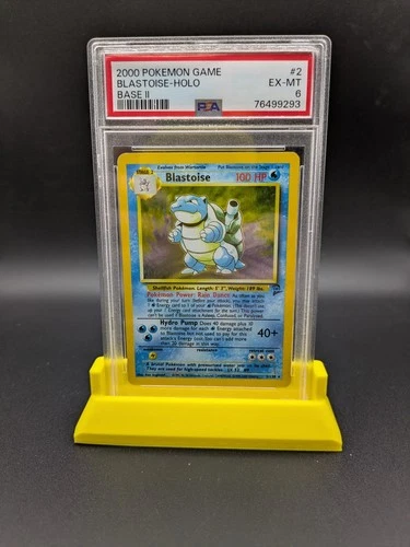 Pokémon TCG Blastoise Holo Rare Card 2/130 2000 Base Set PSA 6