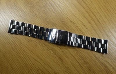BREITLING 22 mm Stahlband poliert Airwolf Raven Skyracer Armband Band 140A