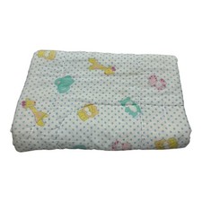 Vintage S-T Designs Baby Comforter Blanket Animals Lion Giraffe Hippo Tiger