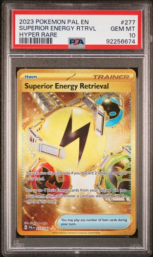 2023 Pokemon Pal EN-Paldea Evolved Superior Energy Rtrvl Hyper Rare PSA 10 #277