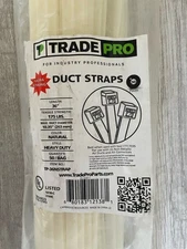TradePro Duct Straps 36” 175lbs Heavy Duty Ultra Strong 50 Count Zip Ties
