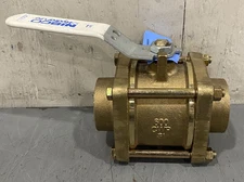 Nibco S-595-Y-LF 2” Bronze Full Port Ball Valve 600# Female Solder NJ9302D