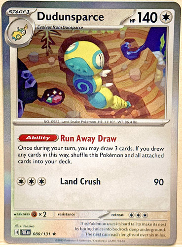 Dudunsparce Holo - Temporal Forces 129/162 - NM Pokemon
