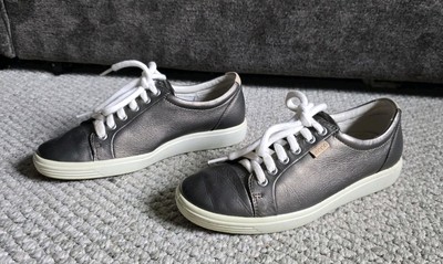 ECCO Soft 7 Sneaker Stone Metallic Women's Size 37 6 6.5