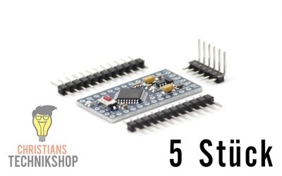 5x Arduino PRO Mini 5V Kompatibel ATmega 328 Board