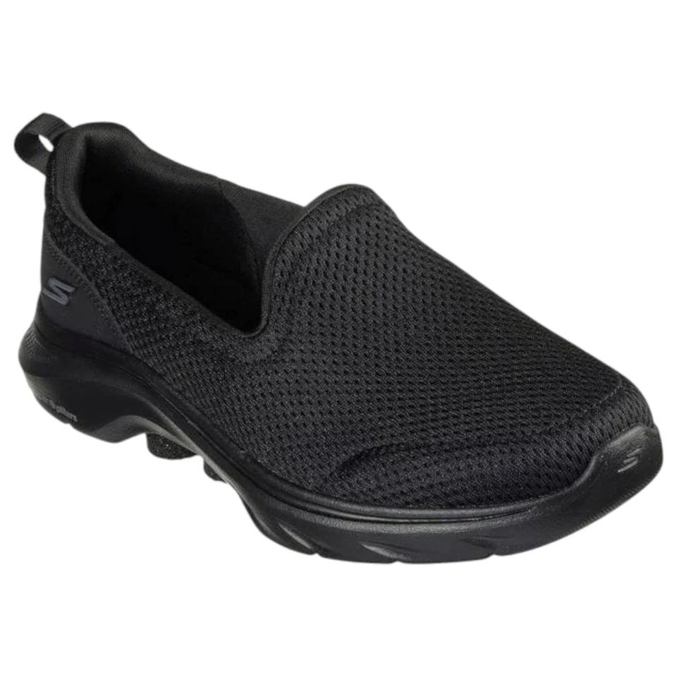 Womens Skechers Go Walk 7- Razi Black/Black Walking Shoes