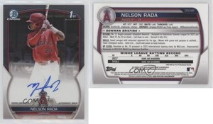 2023 Bowman Chrome Prospect Auto Nelson Rada #CPA-NR Auto
