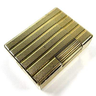#ad #ad S.T. Dupont Vintage Line 1S Short Stripe Diamond Gas Lighter $207.70