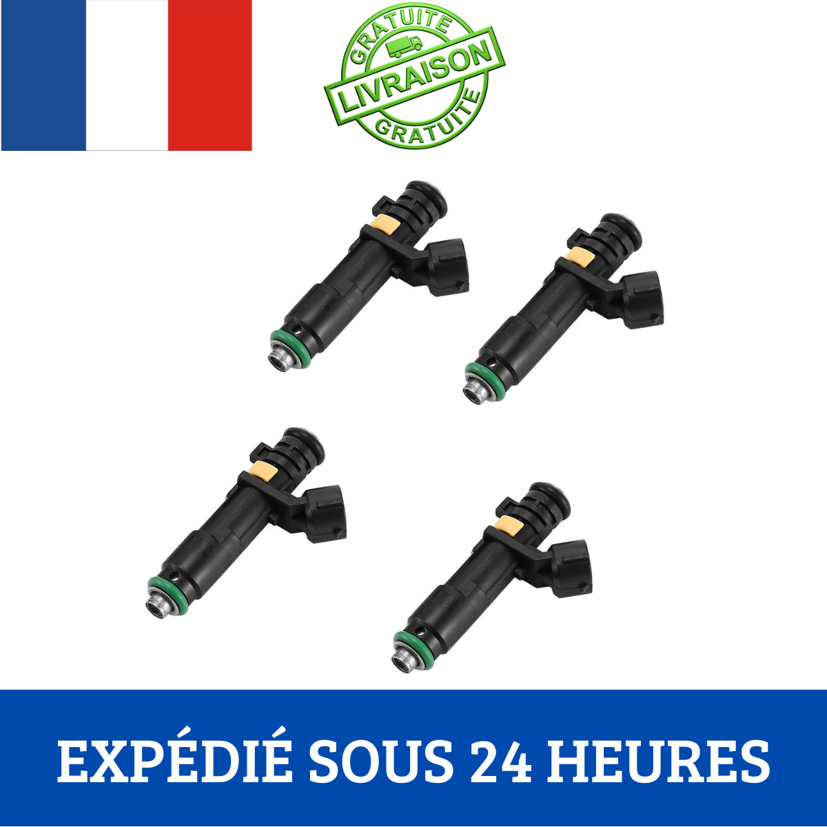 Pack 4 injecteurs 1984F8 pour des trajets sereins en Citroen C8 et Peugeot 807