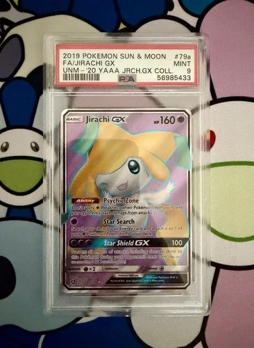 2019 Pokemon Sun & Moon Unified Minds Jirachi GX 79a PSA 9 Full Art Mint MT