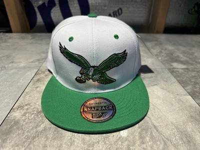 NWT Kipa Throwback Philadelphia Eagles White/ Kelly Green SnapBack Hat Cap