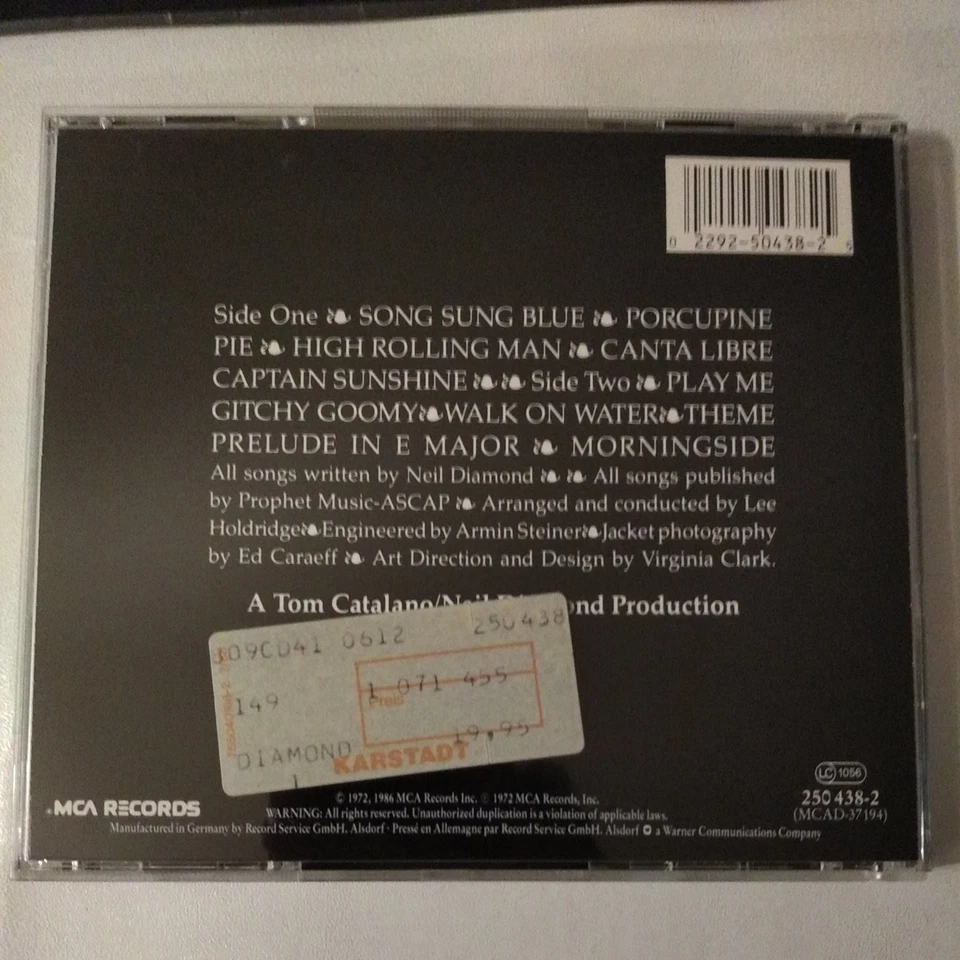 CD Neil Diamond - Moods - Bild 2 von 2