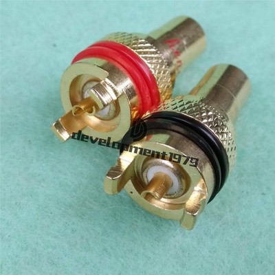 2Pcs    Chassis Connector 4 Amplifier New #zn