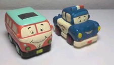My B Toys Pull Back Groovy Van/Police Car S78