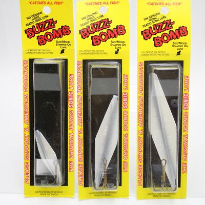 Buzz Bomb Fishing Lures Tackle Gear Black Pearl Pick Of Size