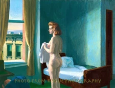 Morning in City 8.5x11" Photo Print Edward Hopper Urban Woman Famous Fine Art