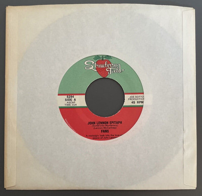John Lennon Epitaph Fans The Beatles Single 7  Vinyl