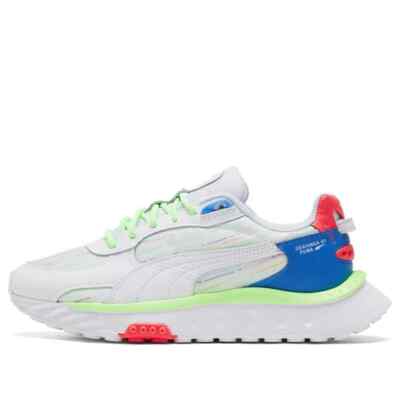 Men Puma Wild Rider Spectra White Bluemazing 382874-01 Athletic Shoe Size 10.5 Men Puma Wild Rider Spectra White Bluemazing 382874-01  main image 3