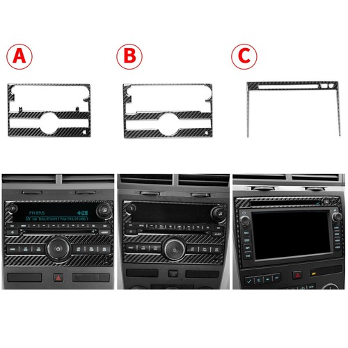 23Pcs Real Carbon Fibe Kits Full Interior Dash Trim For Chevrolet Traverse 09-12 - Picture 7 of 16