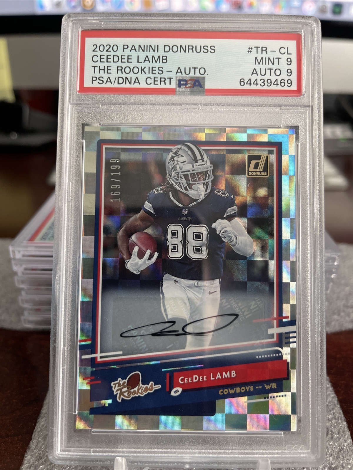 2020 Panini Donruss - CeeDee Lamb - Rookie Auto #169/199 - The Rookies - Cowboys