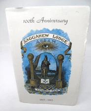 1865 1965 SAGGAHEW LODGE Haverhill MA 100th ANNIVERSARY Booklet Letter Events