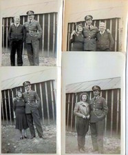 1944-46 Lot of 4 Snapshots WWII Soldier, Parents, Wife or Girlfriend Photographs