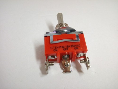 Pack of 2 E-TEN1122 15A 250V AC 3PIN ON-OFF-ON Power Toggle Switch Rocker Button - Picture 6 of 12